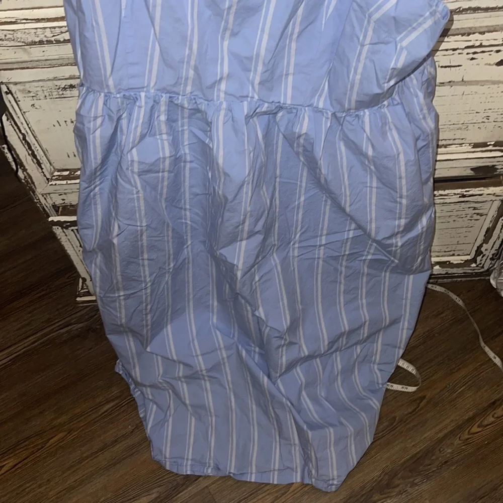NWOT a new day blue and white striped dress with stretch back so cute size xxl - Picture 6 of 7